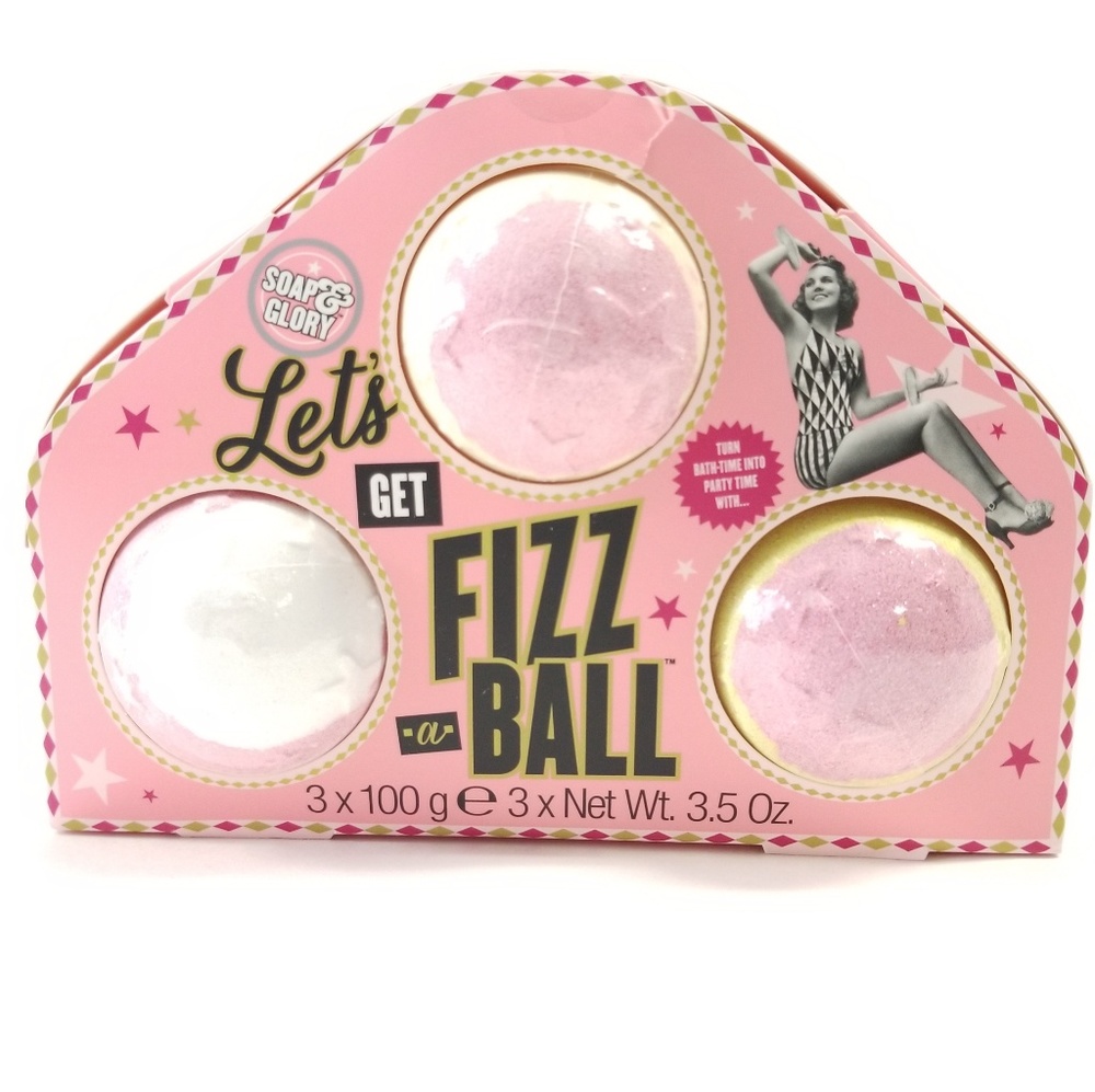 Soap and Glory Let's Get Fizz A ball Bath Bomb Set